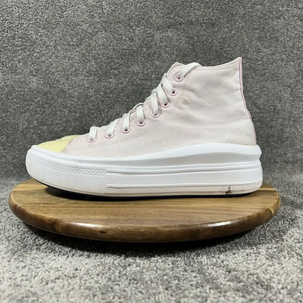 Converse CT All Star Move High 570260C Women’s Size 9.5 Pink Athletic Shoes Used